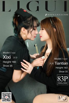 (Серия кабинетов красоты Ligui) 2021.03.12 «Twin Flowers-Super Care» Xixi & Tiantian (84P)